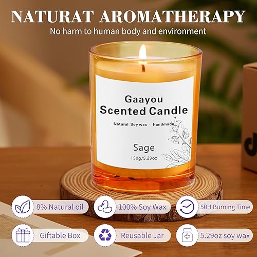 Miniatura 10 de Vela perfumada para el hogar  Regalos de inauguración de la casa, velas en tarro de cera de soja orgánica para el hogar, velas de inauguración de la