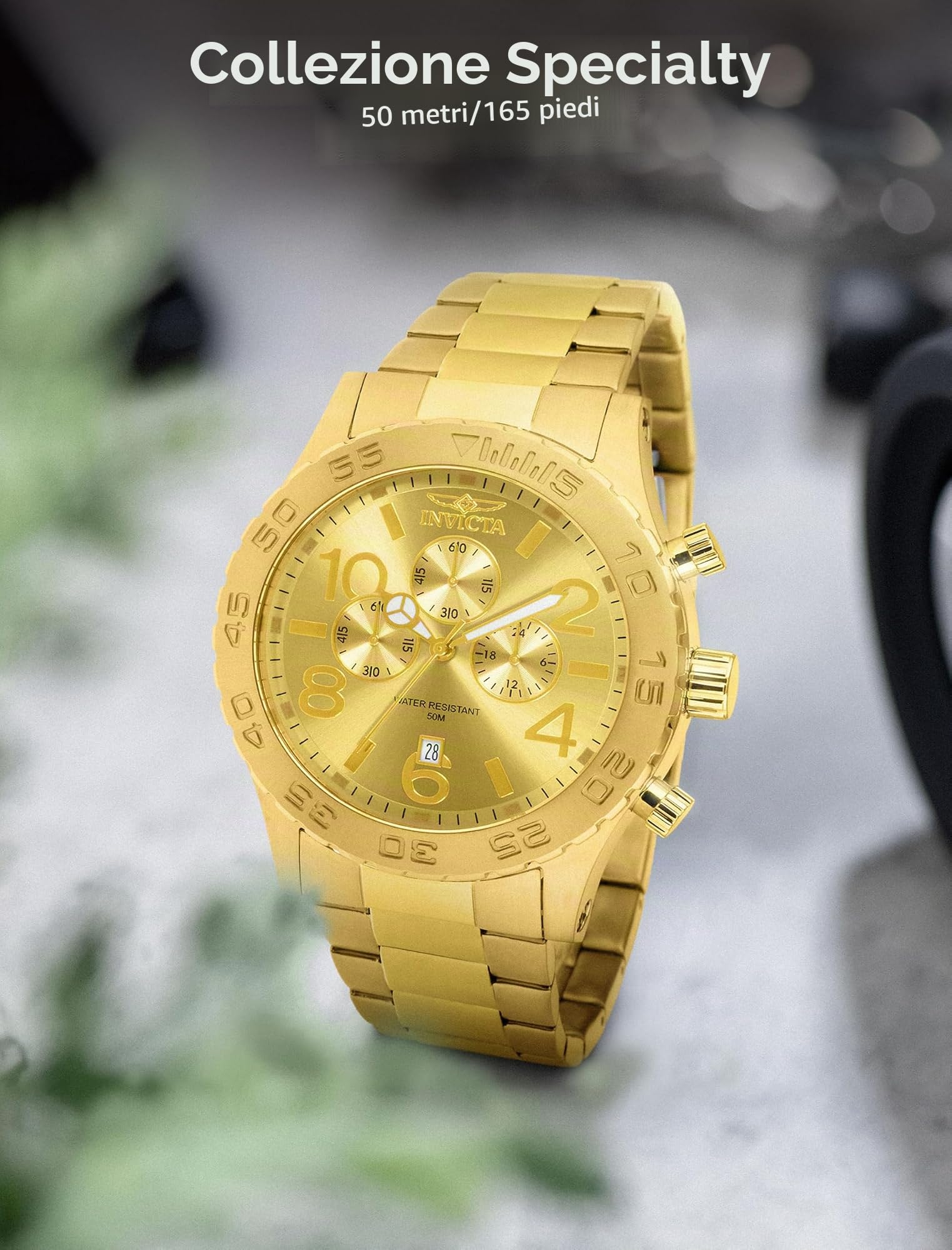 Invicta Specialty Orologio da Uomo in acciaio inossidabile con movimento Quarzo - 50mm