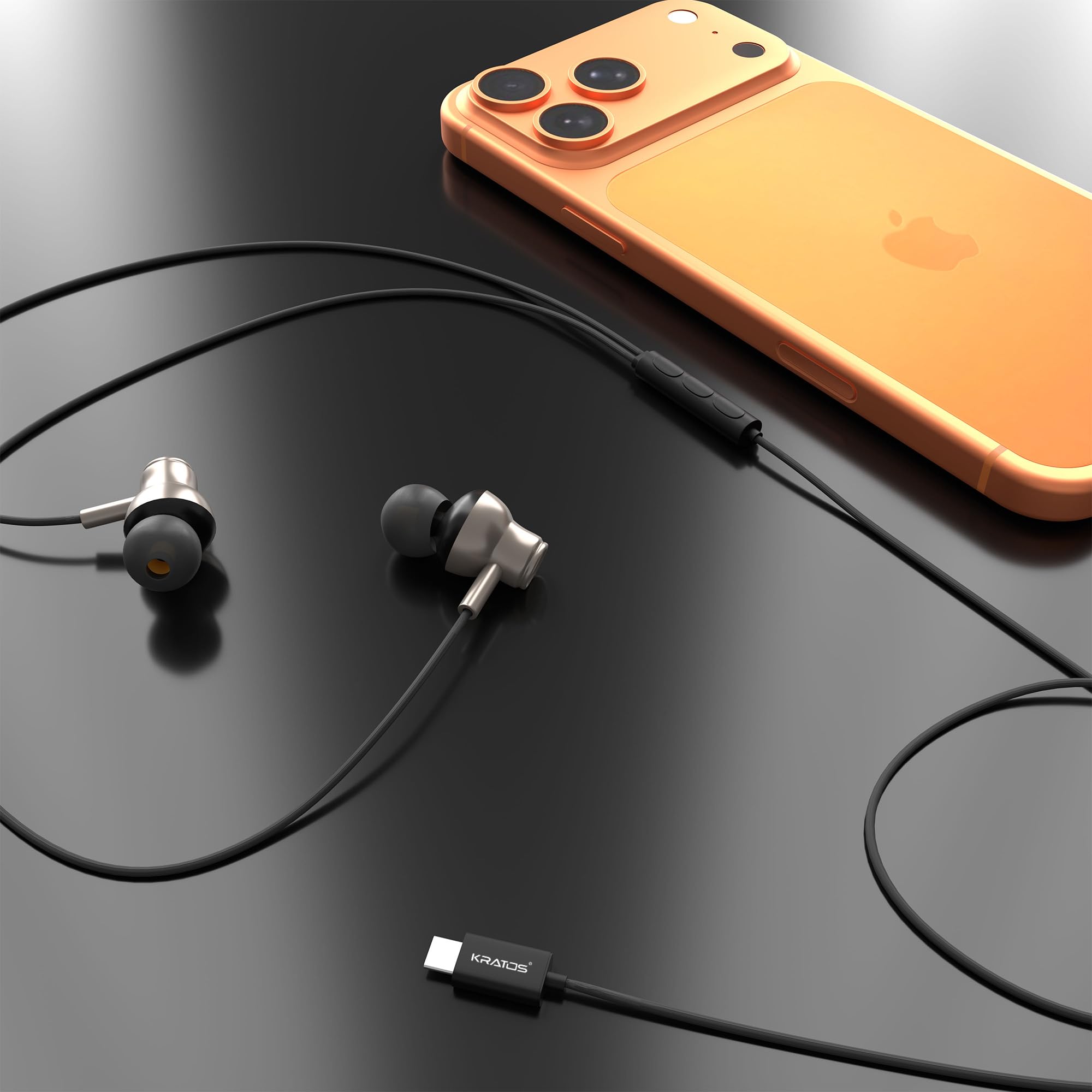 Kratos Tune V6 Earphones - Deep Bass & Type-C -3