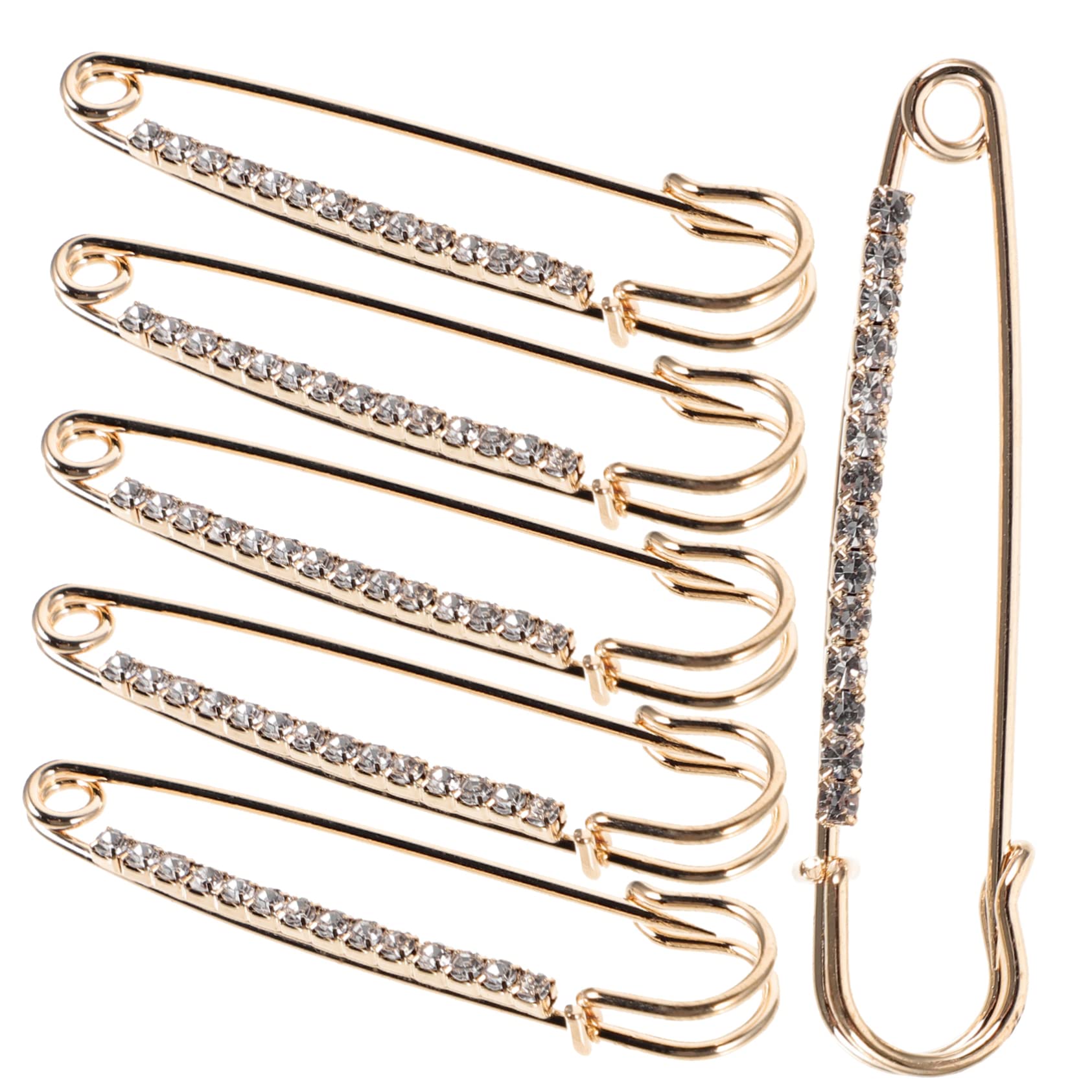 Operitacx 60stücke Sicherheitsnadeln Mit Strass Für Diy Broschen Für Kleidung Handwerk Quilting Und Dekoration Langlebig Und Vielseitig Einsetzbar