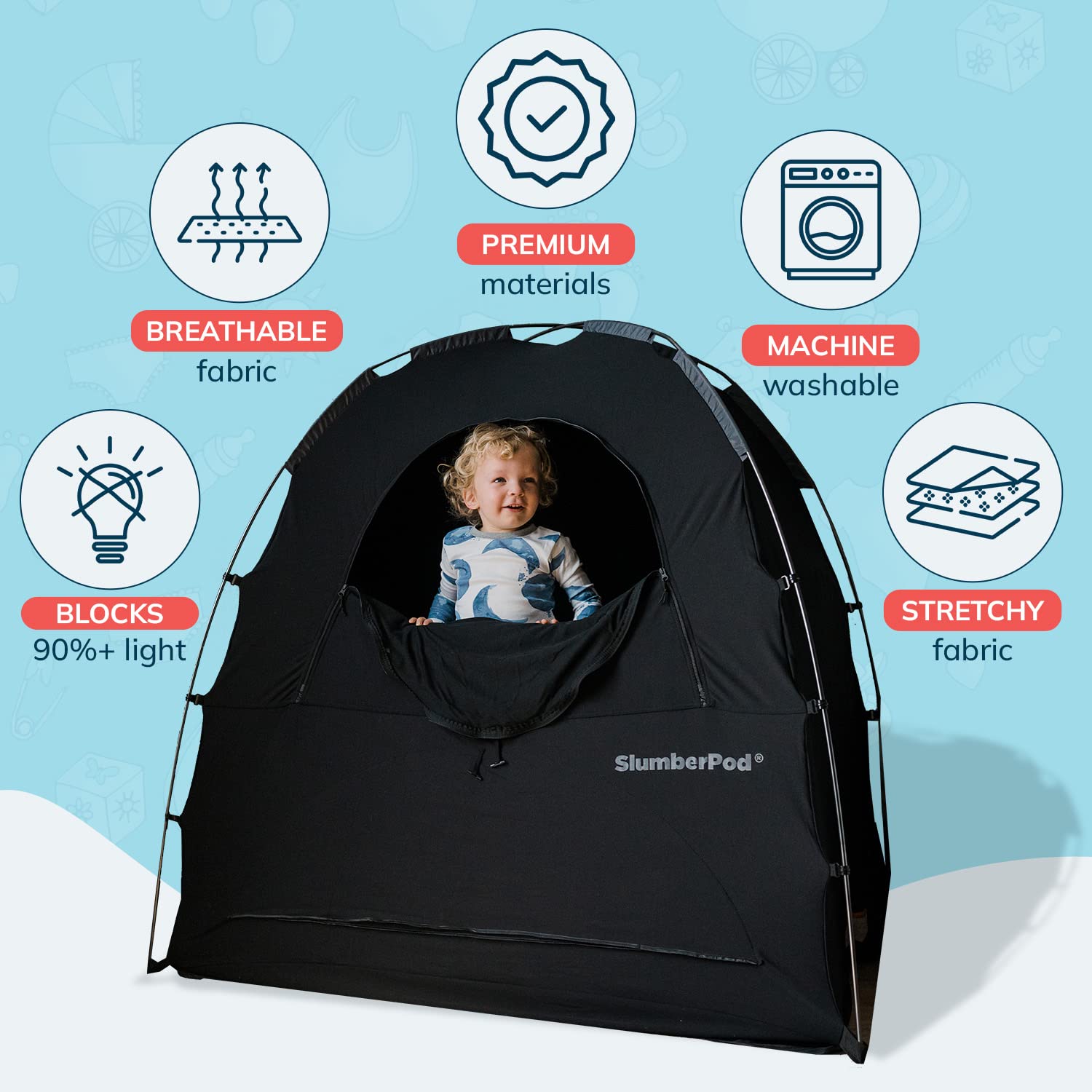 Buy SlumberPod Portable Privacy Pod Blackout Canopy Crib Cover