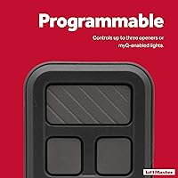 Vista 5 de Liftmaster/Chamberlain/Sentex amz890mx. Transmisor remoto para abrir la puerta del cochera, con 3 botones.
