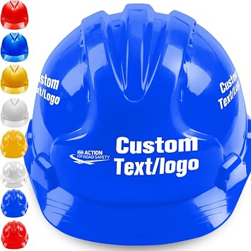 Custom Safety Hard Hat for Men Personalized Logo Construction Helmet Cap Suspension for Work, Home,Headwear Protection