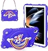 XZC Case for Samsung Galaxy Tab A9 A9 Plus Case 11 2023 SM-X210X216X218, Unicorn Heavy Duty Shockproof Protective Case with StandShoulder Strap for Kids Girls Women Purple