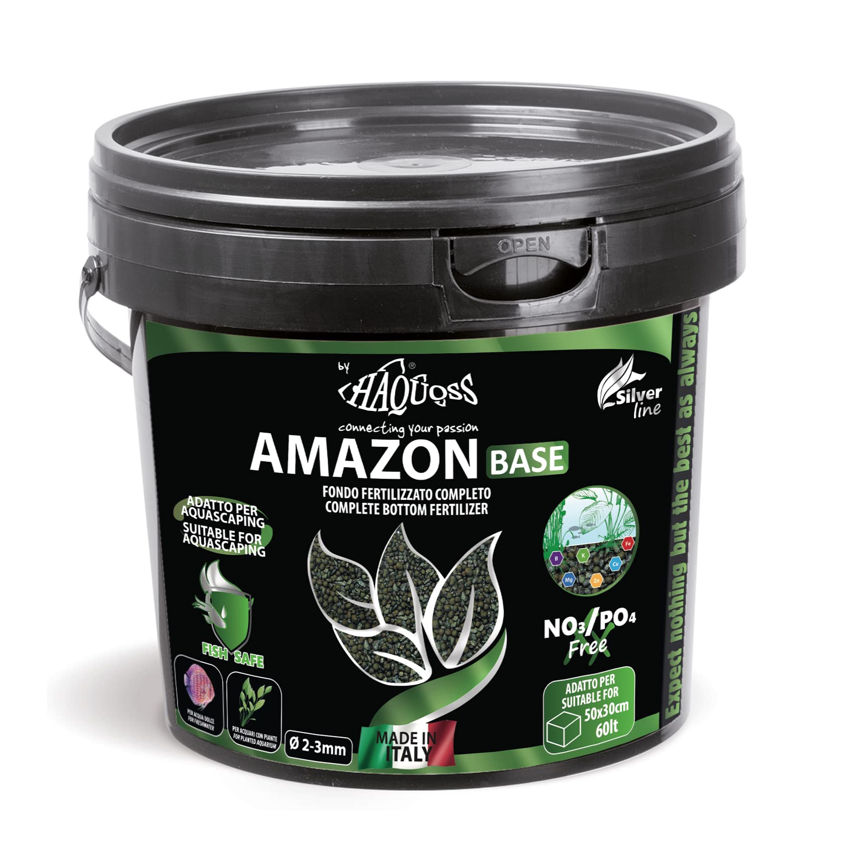 Haquoss Amazon Base Sabbia Acquario, 5lt/7Kg