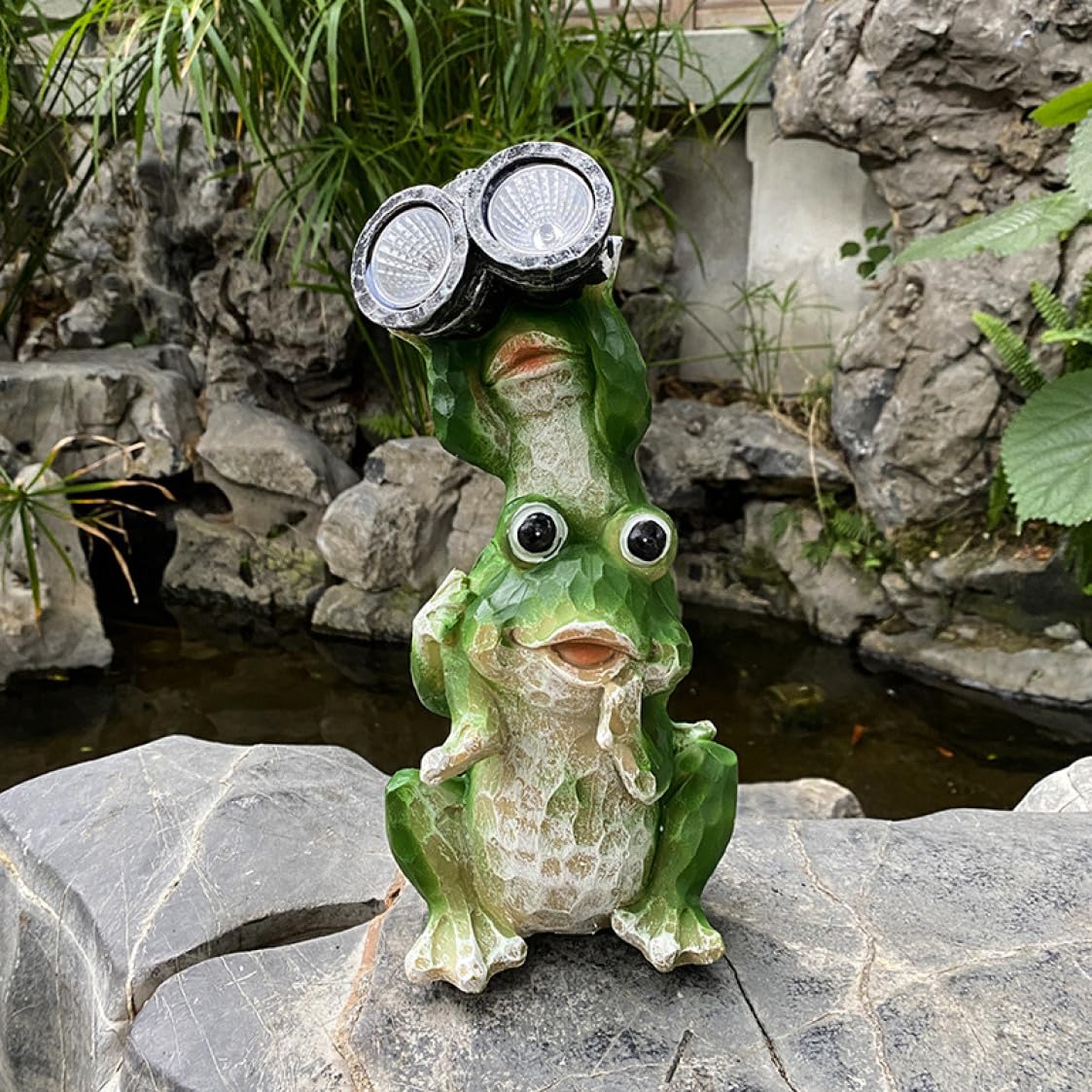Amazon.co.jp: ガーデンオブジェ カエル 大型 置物 オブジェ