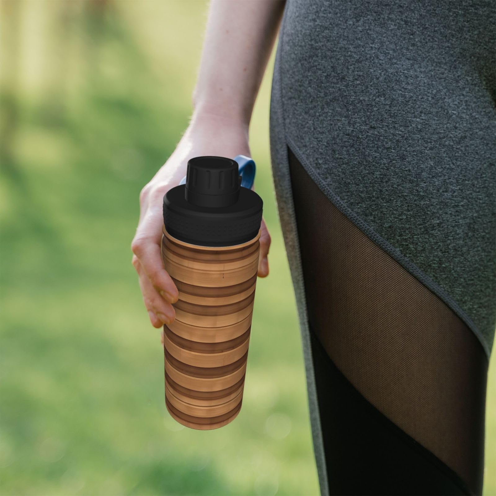 Amazon.com: Original Wood Color Texture 18oz Insulated Water  display picture 1