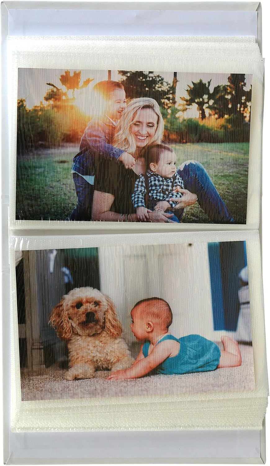 LoveWLC My First Family Album Keepsake 4x6 With 100 Pockets,Baby Photo Albums Organizer First Birthday Gift for Toddler Kids