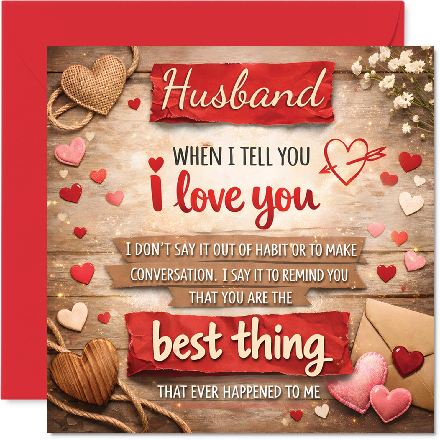 Romantic Anniversary Card for Husband, Deeply Affectionate Words