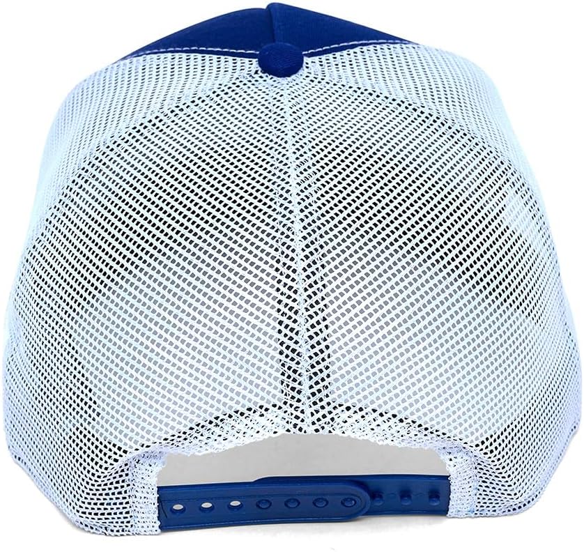 New Era LA Los Angeles Dodgers 9FIFTY A-Frame Trucker Snapback Cap, Adjustable Hat Navy Blue - Image 4