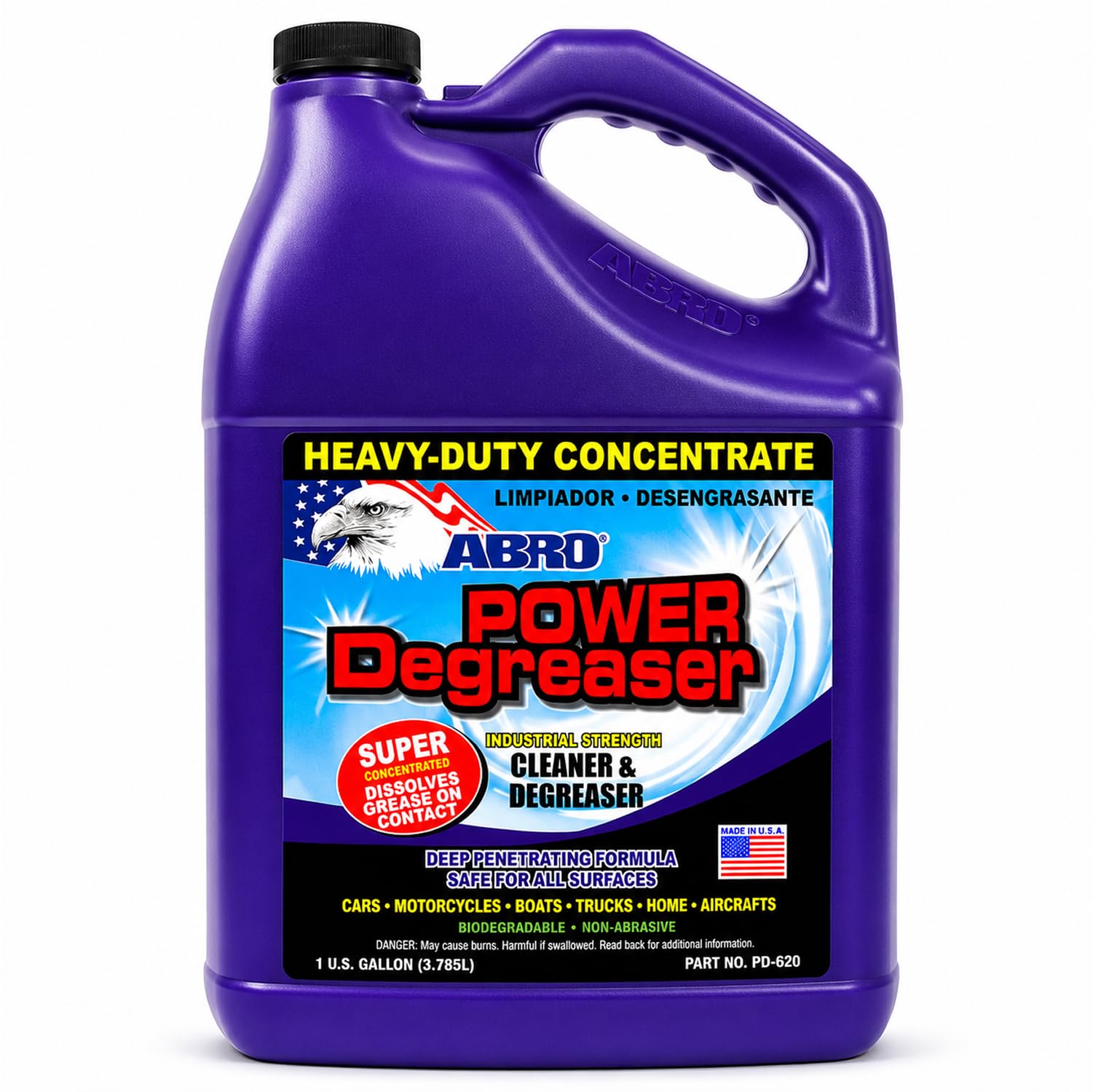 ABRO Heavy Duty Power Degreaser, 1 Gallon, Engine Cleaner and Degreaser