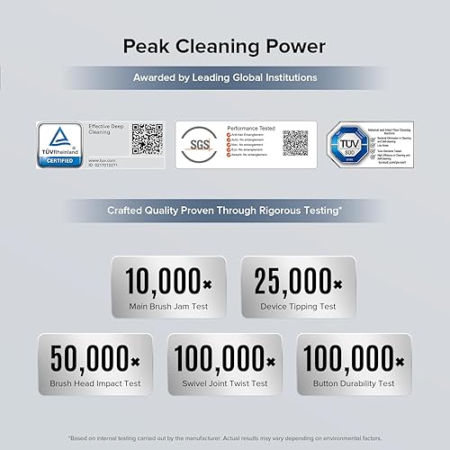 Miniatura 9 de roborock F25 BX Aspiradora en seco y húmedo, trapeador inalámbrico todo en uno con 20000 Pa, secado rápido de aire caliente de 194 F y autolimpieza,
