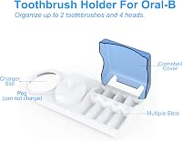 Poketech Elektromos Fogkefe Tartó Oral-B Kompatibilis 4 Fejhez Töltővel 2