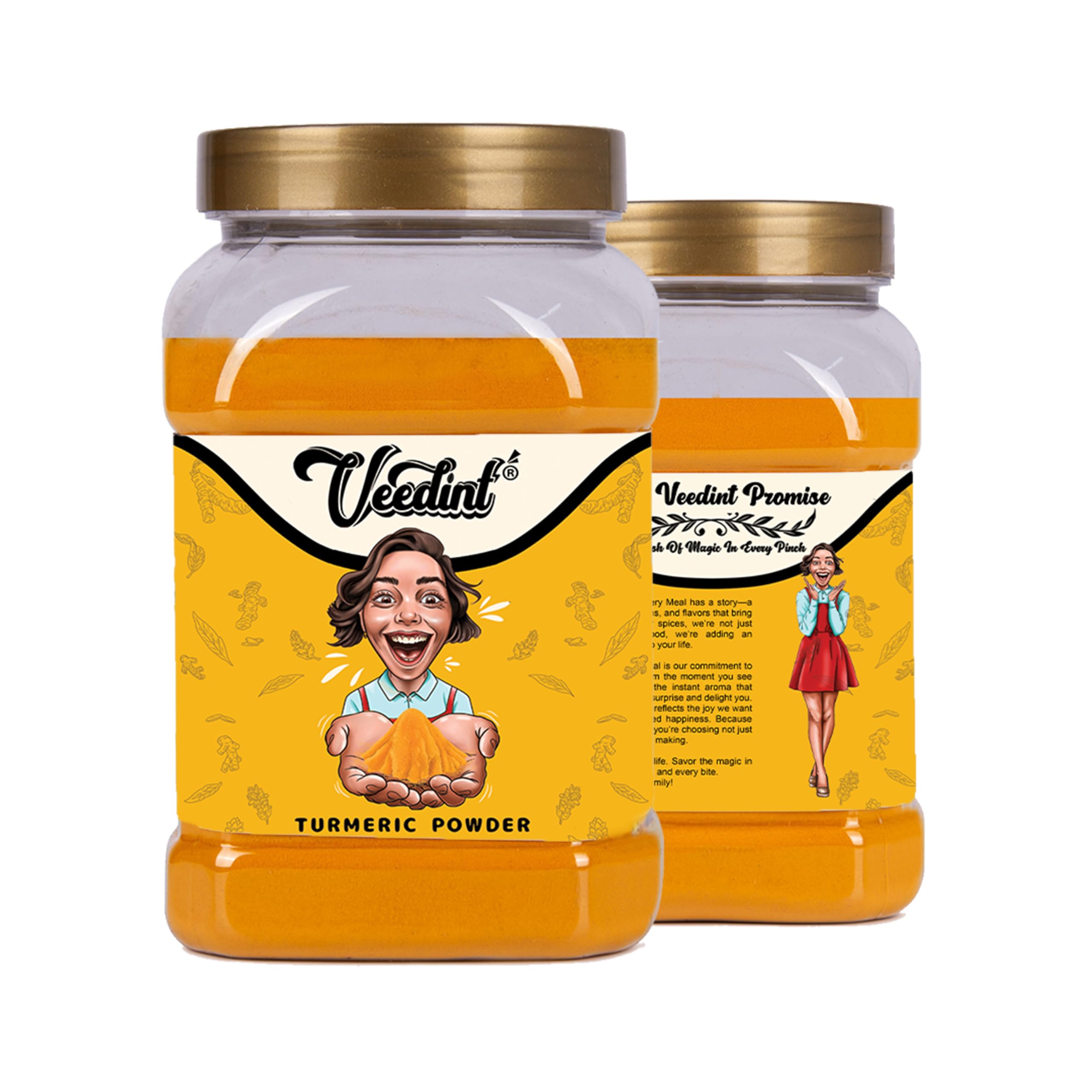 Turmeric Powder, Ground, Natural, Curcuma Longa, Indian Origin (400 Gram)