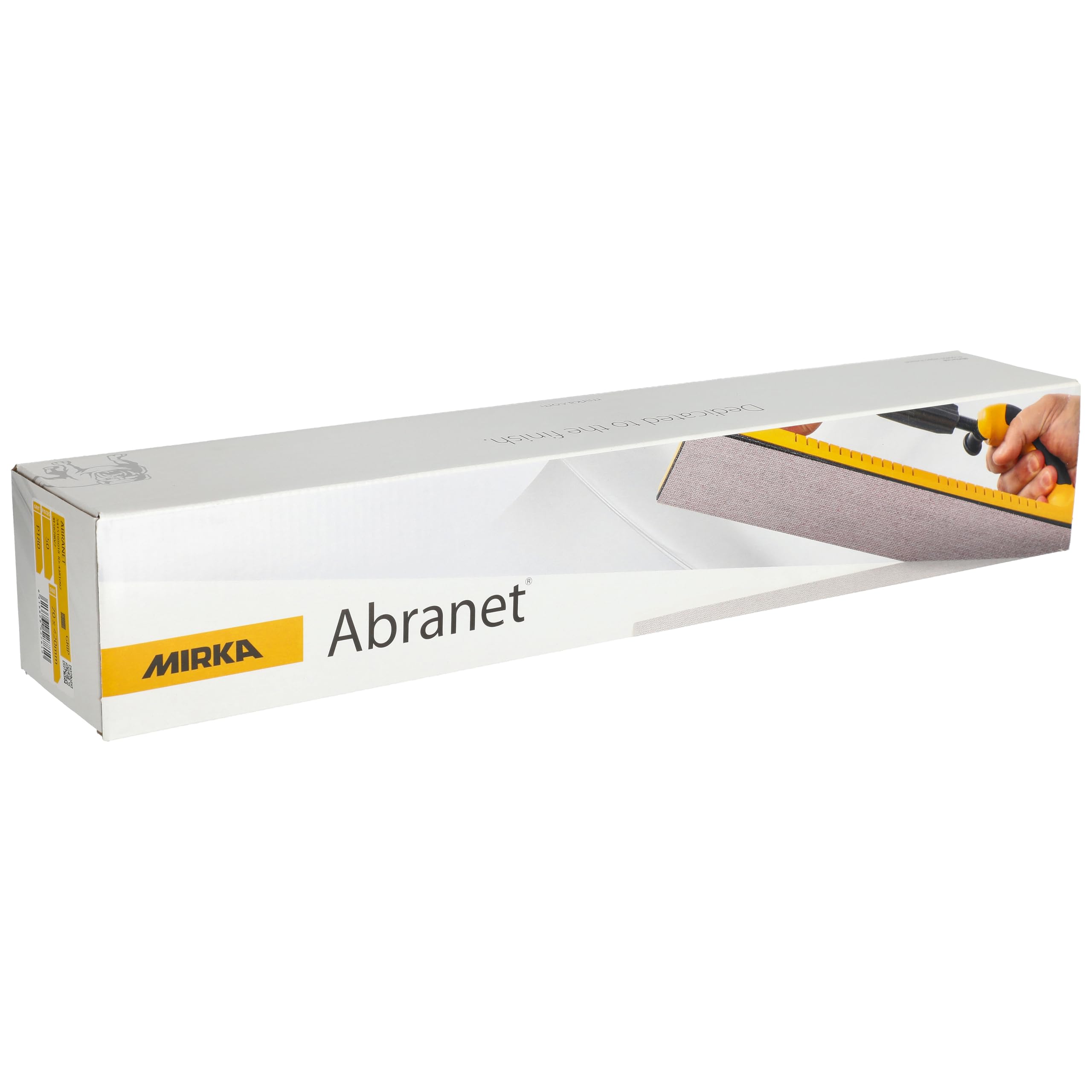Mirka Abranet Netz-Schleifstreifen 70x420 mm Klett/Korn P180 / 50 Stk/zum Schleifen von Holz, Spachtel, Lack, Kunststoff / 5415105018