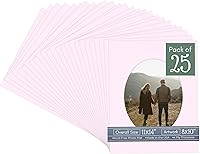 Vista 44 de CountryArtHouse Marco ovalado de 11 x 14 pulgadas, sin ácido, con núcleo blanco, corte biselado para fotos de 8 x 10 pulgadas, se adapta a marcos