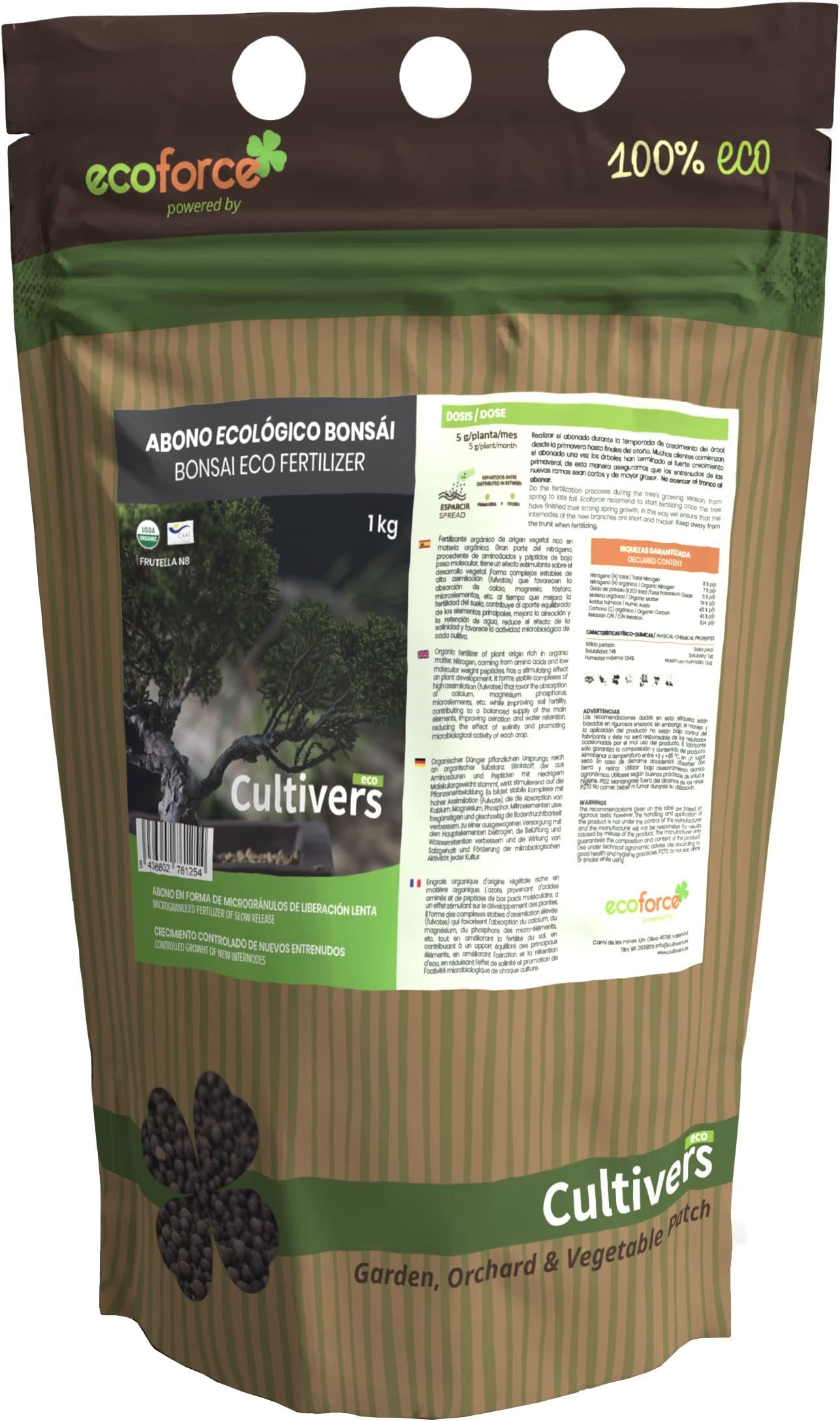 Biogold Originale Giapponese - Concime Granulare Per Bonsai NPK 4-5-4 | 240gr