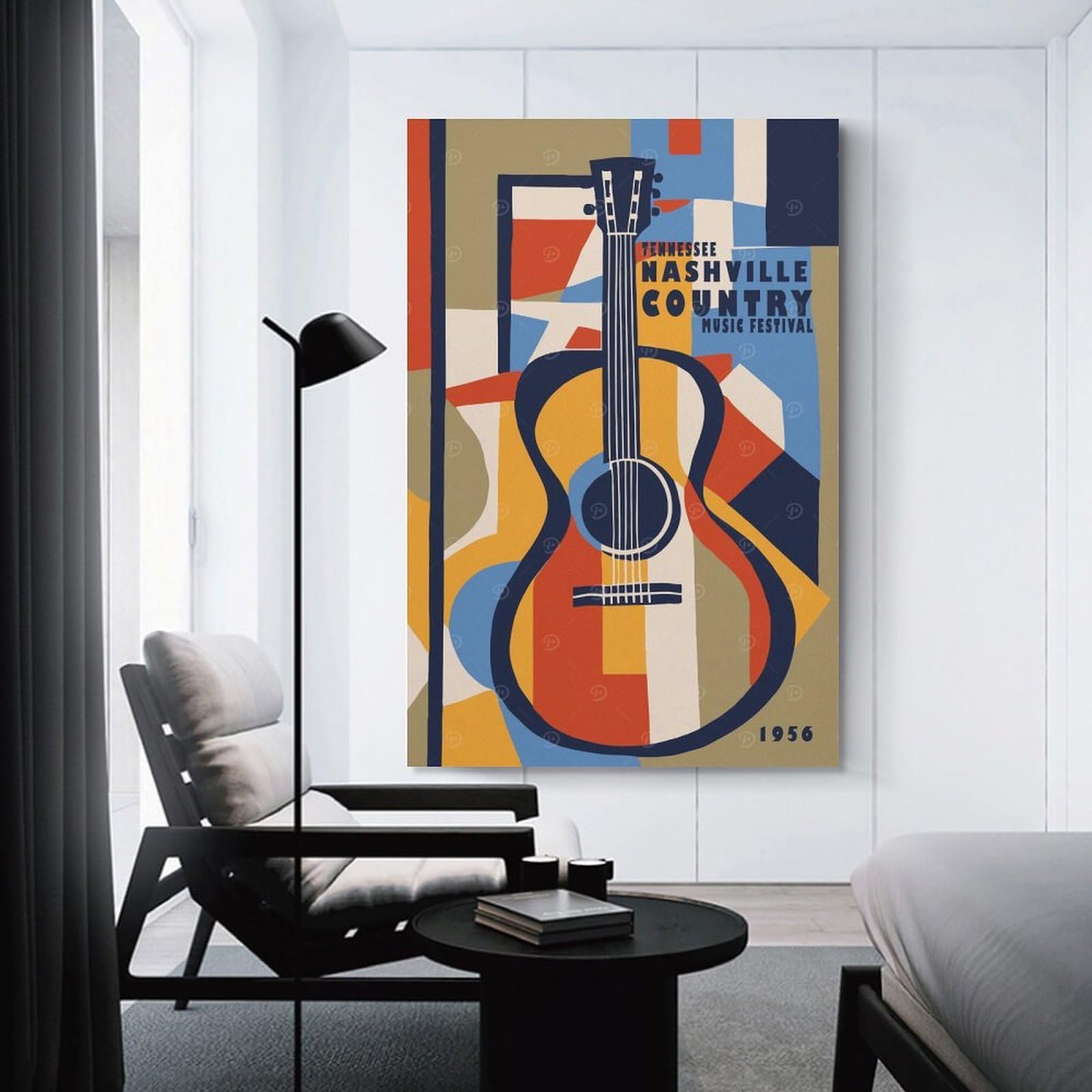 Junmoney Country Music Festival Canvas Wall Picture 20x30inch(50x75cm), for Picture Wall Styling in Lounge Or Bedroom, Decorative Artwork with Flexible Styling