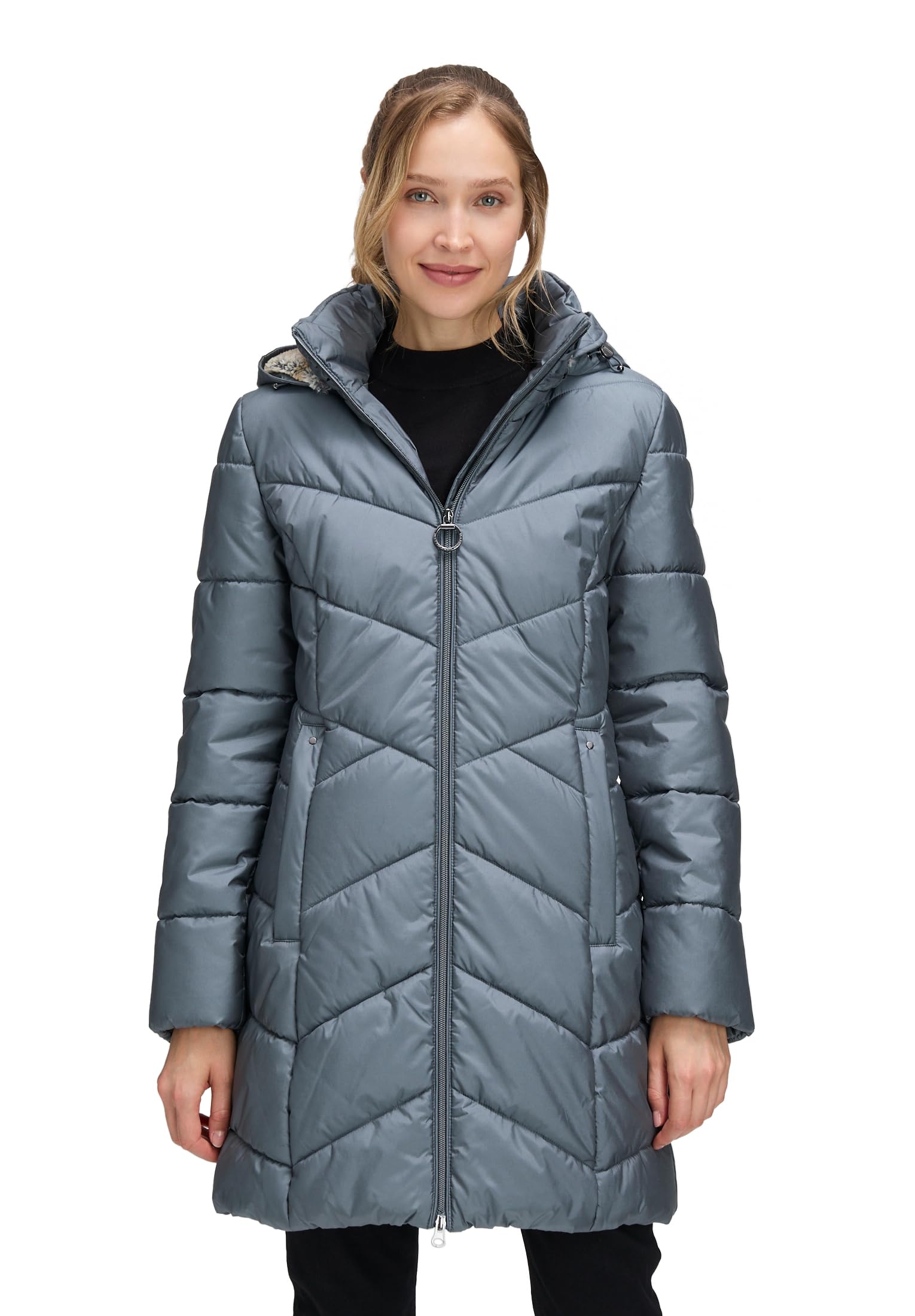 Betty Barclay Damen Outdoorjacke mit Abnehmbarer Kapuze