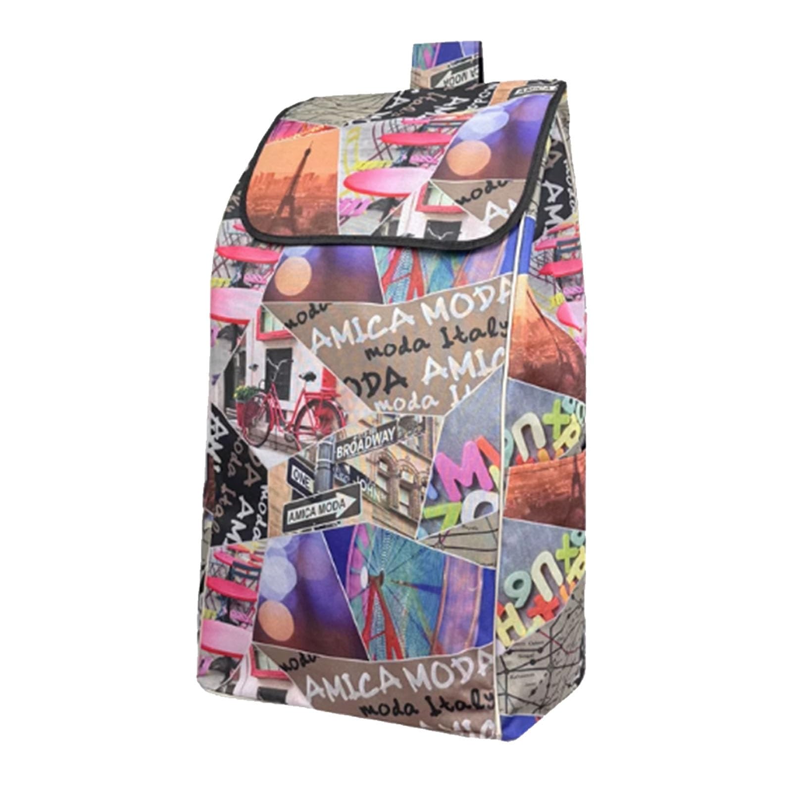 Qicbying One Color Shopping Cart Replacement Bag - 67L Trolley Replacement Shopping Bag, Oxford Cloth Waterproof Shopping Cart Bag, Reusable Shopping Bags, Trolley Replacement Bag 37 * 27 * 67Cm