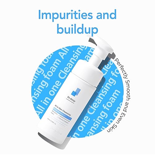 Miniatura 2 de Dr.Deep Limpieza todo en uno – Limpiador facial coreano espumoso para pieles irregulares y puntos negros, limpiador desmaquillante y lavado facial