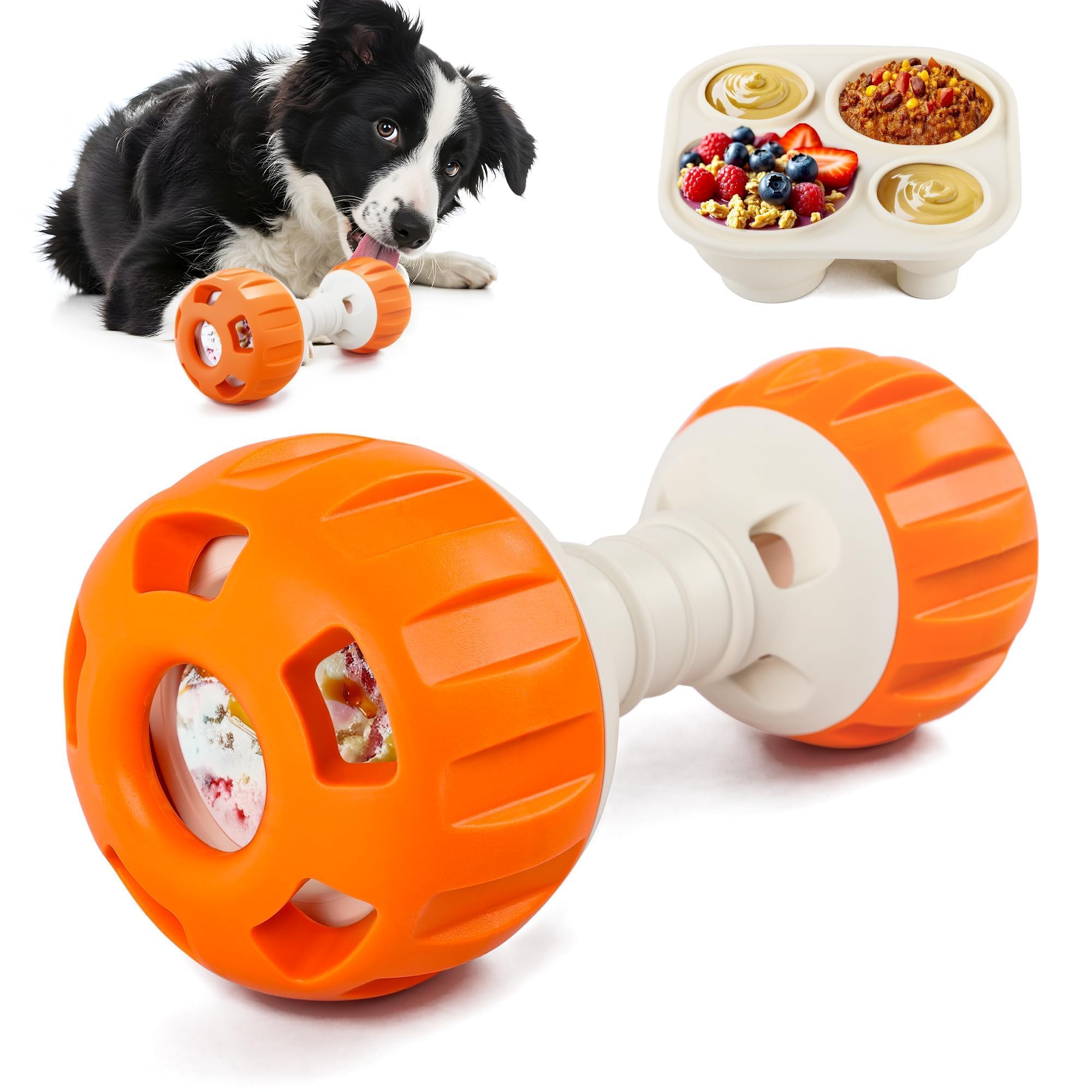 Boule à friandises pour chiens en silicone de qualité alimentaire design Reine des Neiges durable