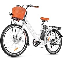 ANCHEER 26 Electric Bike for Adults, Peak 749W Low Frame Commuter Ebike