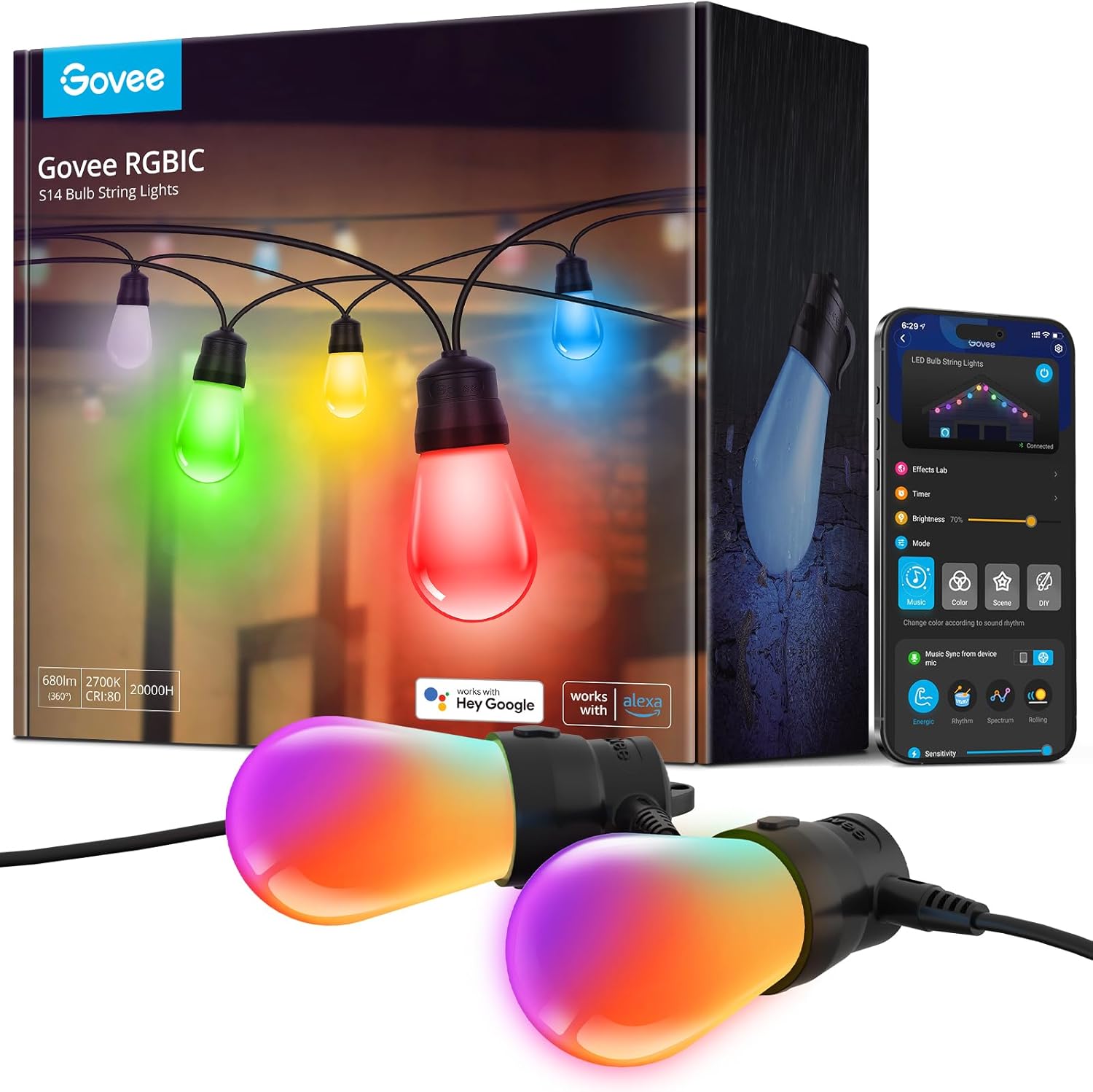 Govee Smart Outdoor String Lights...