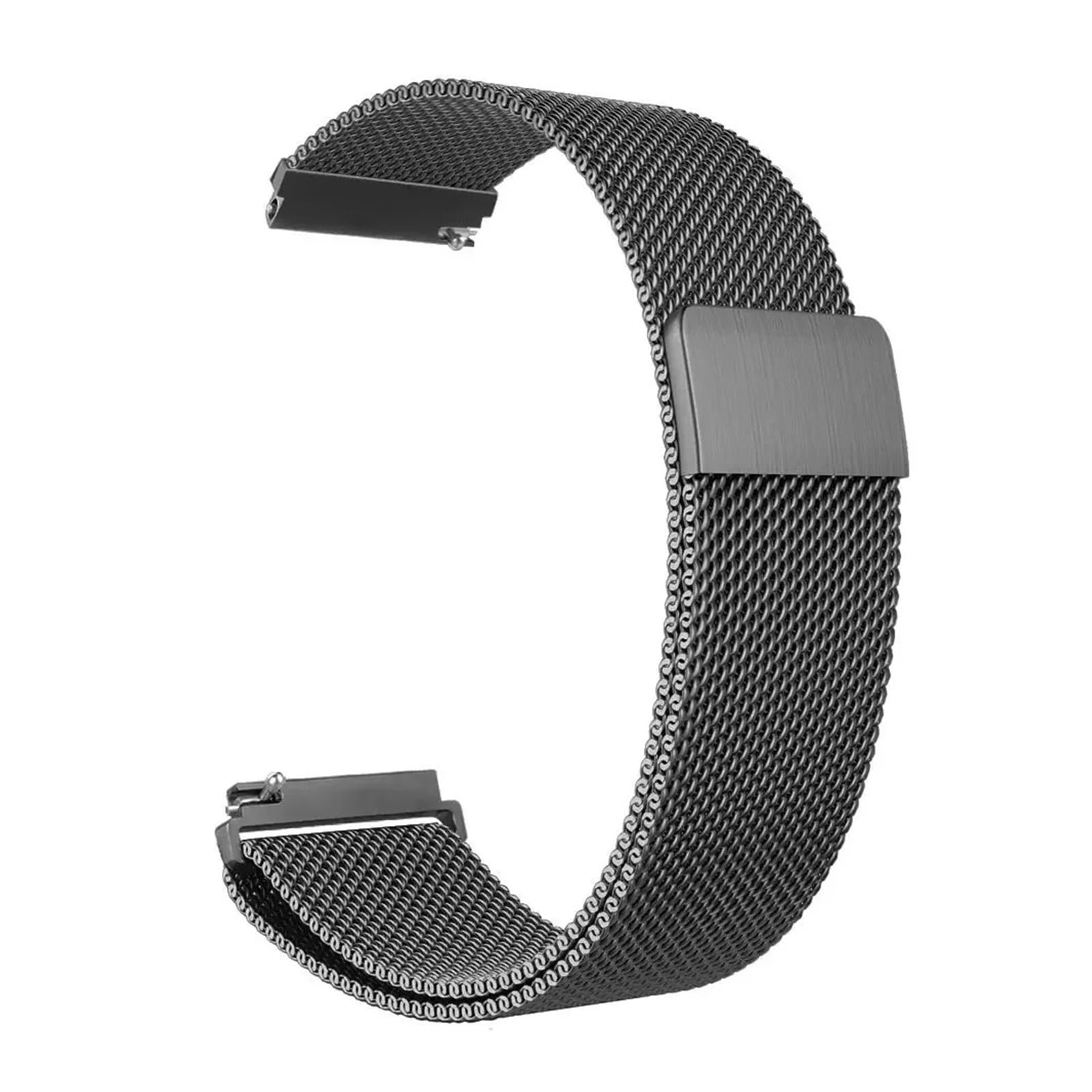 Bracelet milanais magnétique en acier inoxydable de 20/22 mm pour Samsung Galaxy Watch 7 6 5 4 40 mm 44 mm Gear pour S3 Huawei GT4 GT3 (gris, 20 mm)