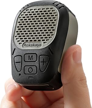 Wearable Bluetooth V5.3 Speaker, Clip Jobsite Speaker Waterproof | Clip-On Wireless, 30H Playtime, IPX7 Waterproof, TWS Portable, Built-in ENC Mic, for Home, Outdoor and Travel Army Green
