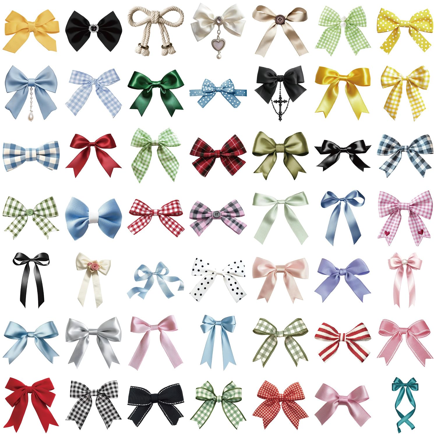50PCS Transparent Bows Aesthetic Stickers for Girls Vinyl Waterproof Bows Sticker for Water Bottle Laptop Scrapbook Journal,Gifts for Kids Teens Women Vintage Bow-Knot Stickers - Image 2
