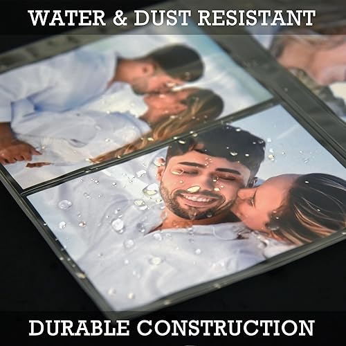 Miniatura 5 de Samsill, Páginas de álbum de fotos de 4 x 6 pulgadas para carpeta de 3 anillas, ultra transparente, fundas de fotos de archivo, soportes para fotos,