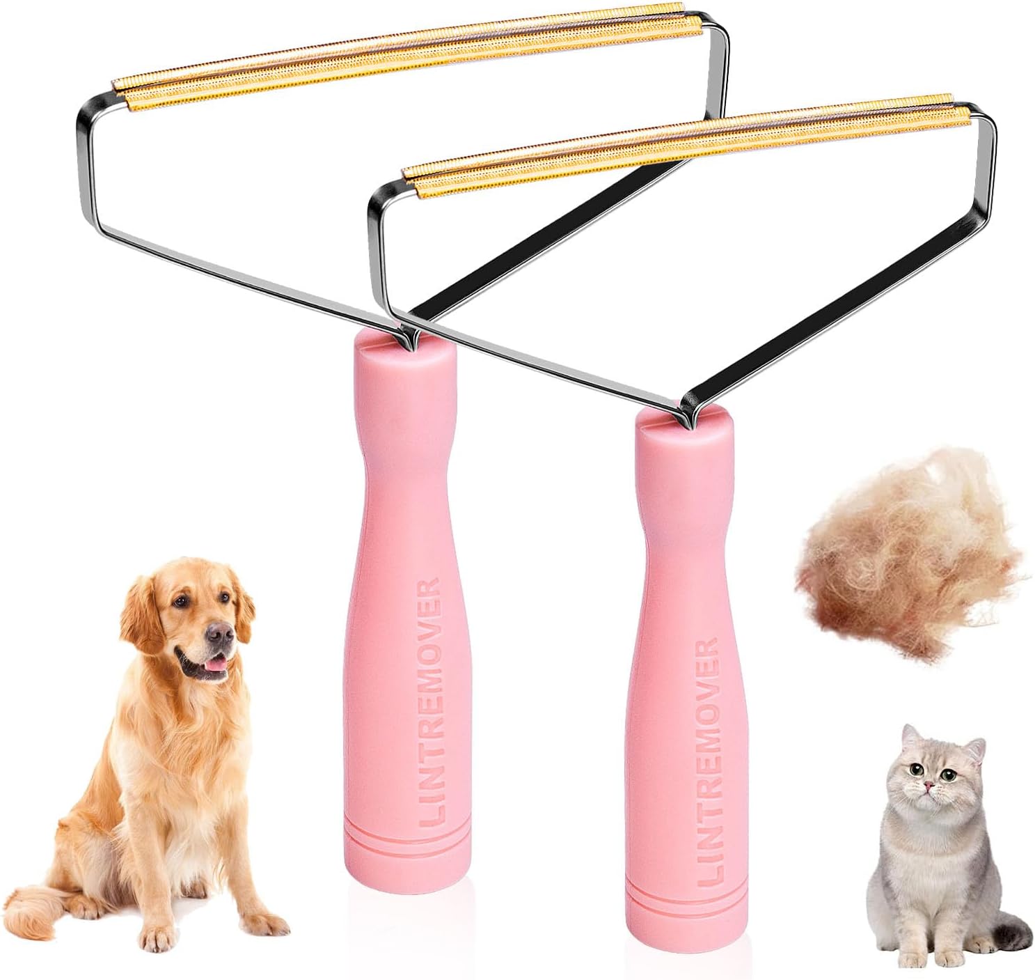2PCS Uproot Cleaner Pro Pet Hair Remover, Portable Lint Remover Lint