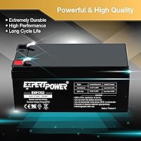 Vista 4 de ExpertPower Paquete de 6 baterías de plomo ácido selladas recargables de 12v 3.3ah