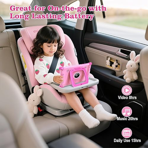 Miniatura 6 de Trayoo Tableta infantil de 7 pulgadas para niños con ROM de 32 GB, funda a prueba de golpes, aplicaciones educativas preinstaladas, control