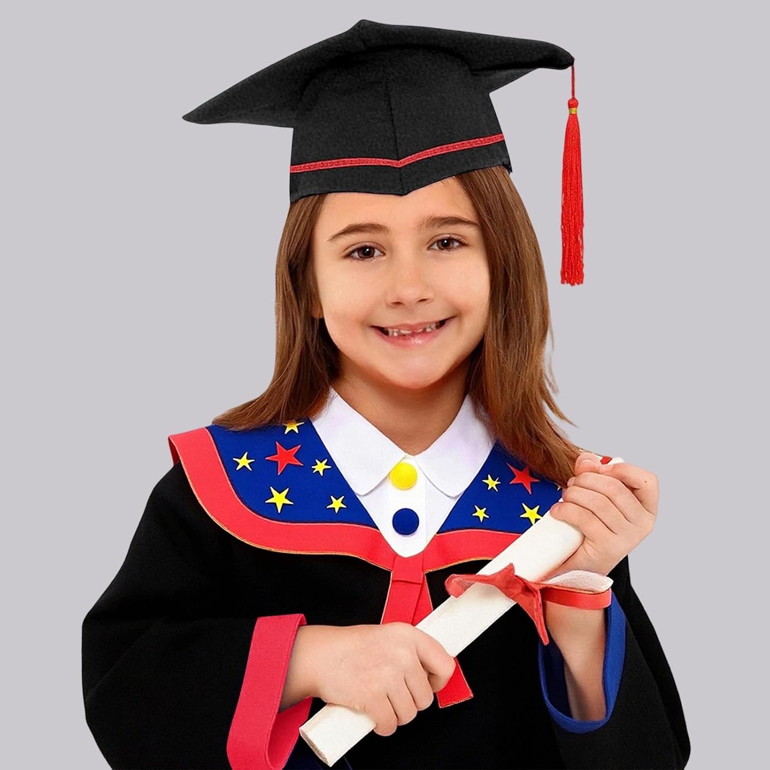 Kindergarten Graduation Cap and Gown Set, Unisex Preschool Graduation Outfit with Stole 2026 Tassel Kids Graduations
