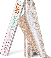 Vista 56 de HTVRONT Rollos de Vinilo HTV de Transferencia de Calor - 12" x 8ft Vinilo HTV para Camisas, Vinilo para Planchar para Todas las Máquinas de Corte