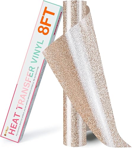 Miniatura 56 de HTVRONT Rollos de Vinilo HTV de Transferencia de Calor - 12" x 8ft Vinilo HTV para Camisas, Vinilo para Planchar para Todas las Máquinas de Corte