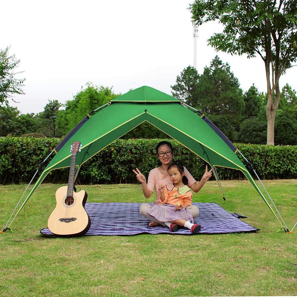 Amazon | ワンタッチテント 3~4人用 uvカット 防水防風 キャンプ