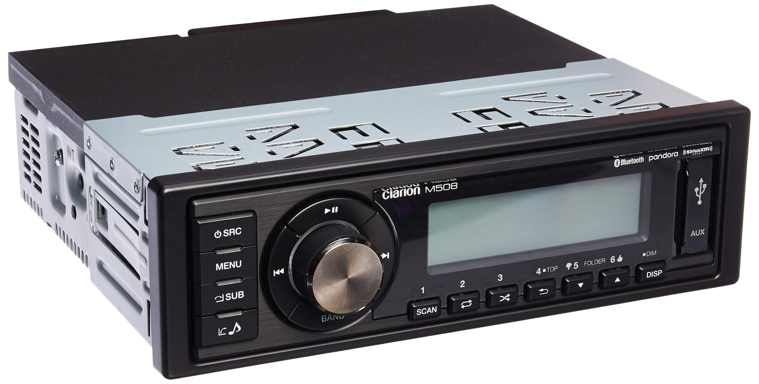 ClarionM508 Single-din in-Dash Marine-Grade Digital Media Receiver with Bluetooth Black