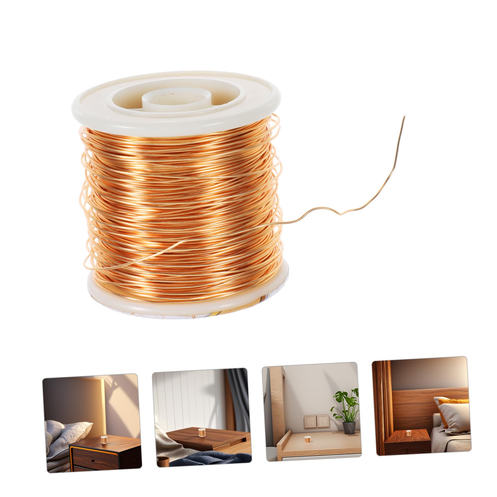Filo di Rame Artigianale Oro per Gioielli e Bead, Bobina