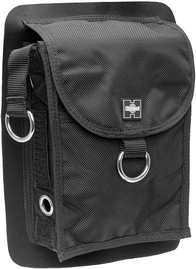 Highland Glue-On Thigh Pocket for Technical Scuba Divers Wetsuits and Drysuits