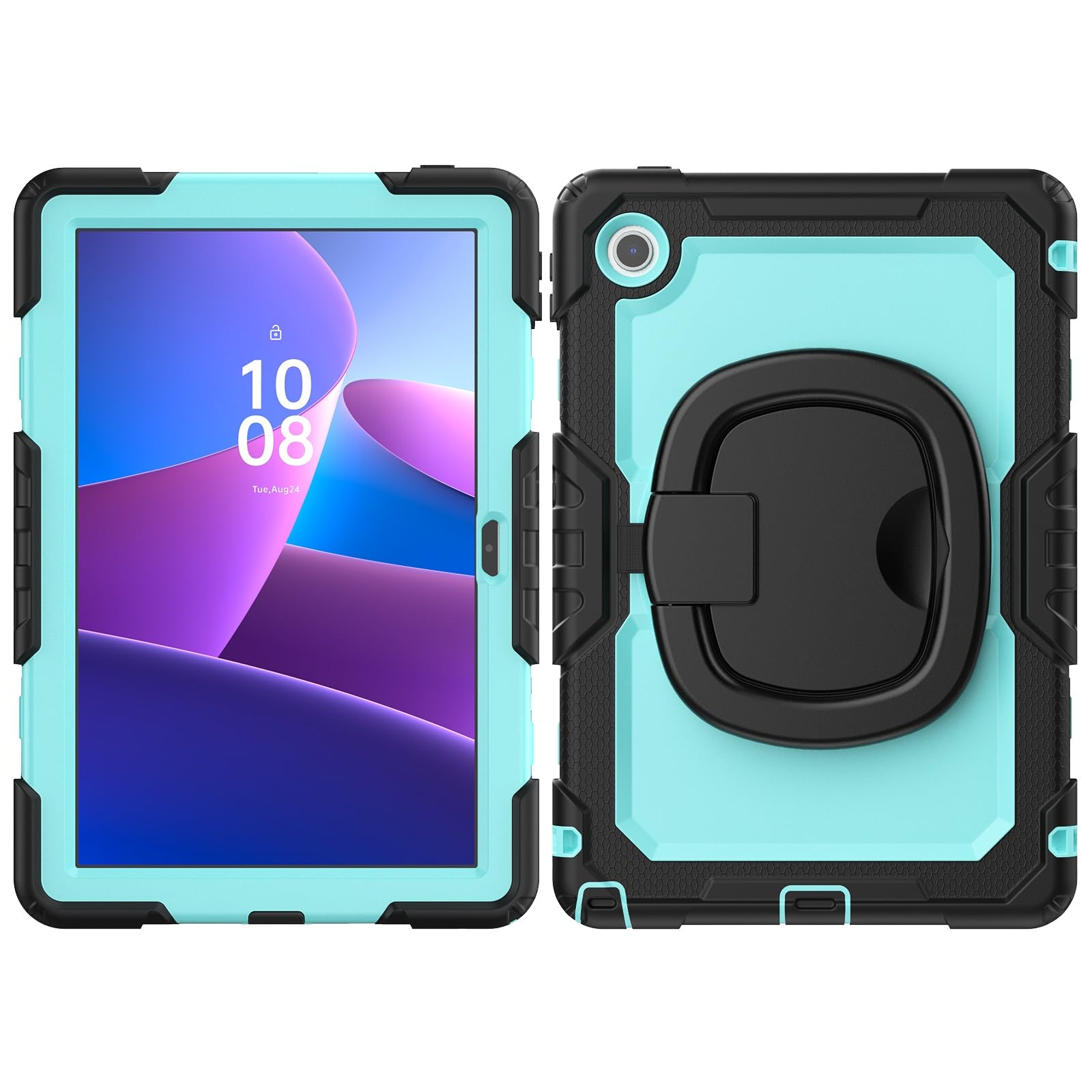 Coque Lenovo Tab 10.1 rotative et robuste avec protège-écran intégré - 8