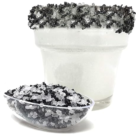 Snowy River Black'n White Sugared Salt Blend: Eye-Catching Margarita Salt for Unforgettable Cocktails