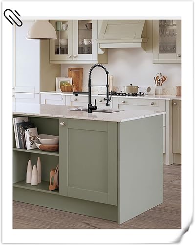 Miniatura 7 de Fapully Grifo de cocina de bronce frotado con aceite con pulverizador de una sola manija, grifo de fregadero de cocina con luz LED