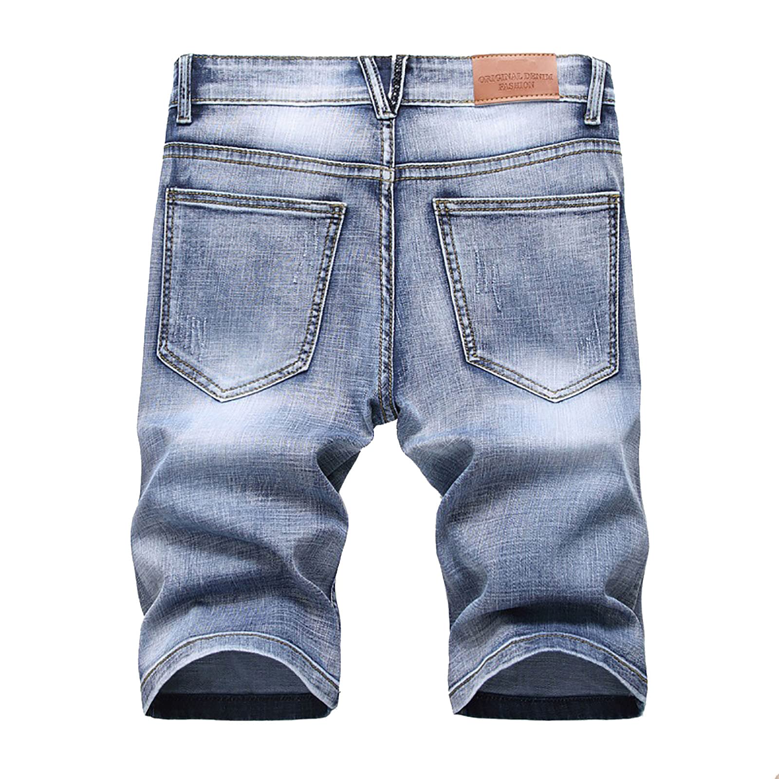 Short Homme Jeans Elastique - Bermuda Homme Jean Elastique