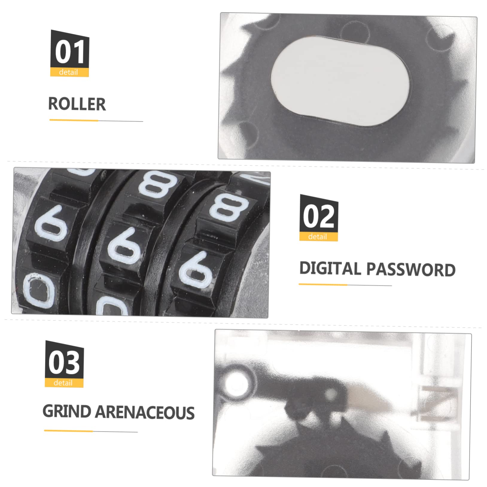 BESPORTBLE Lot De 5 Antivols À 3 Combinaisons Pour Snowboard Et Scooters