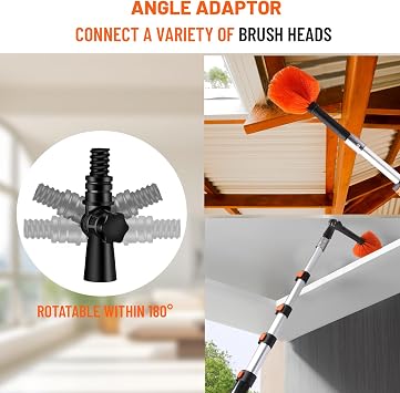 20ft High Reach Duster Kit with Extendable Pole,High Ceiling Duster Kits