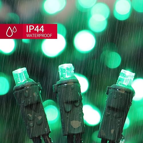 Miniatura 3 de LAMPHOME Guirnalda de 60 luces verdes  Luces LED de Navidad de 18 pies, mini luces LED para interiores y exteriores, hogar, vacaciones, fiesta,