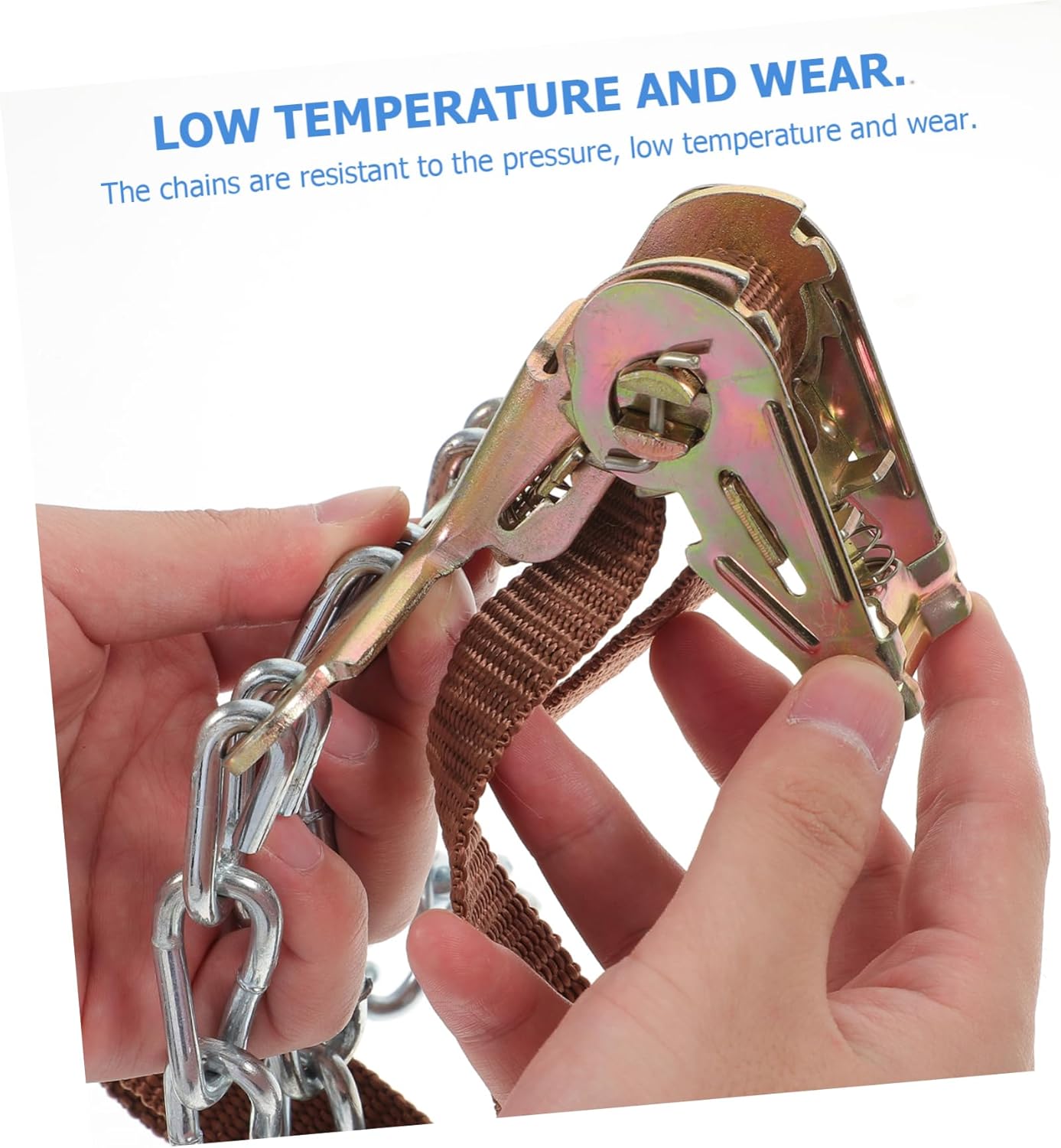 8pcs Automotive Snow Rescue Snow Chains Tire Chains for Trucks Suv Car Winter Strap Balance Design